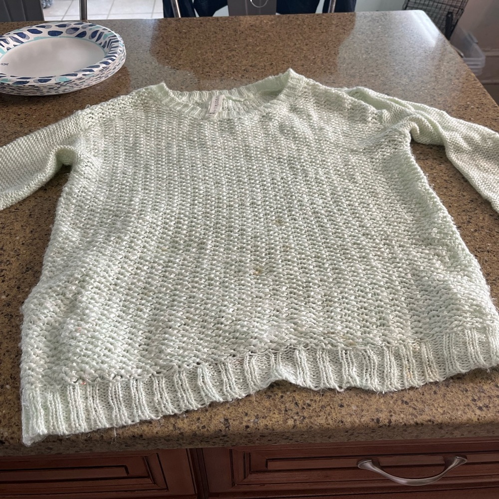 Aeropastel mint green sweater